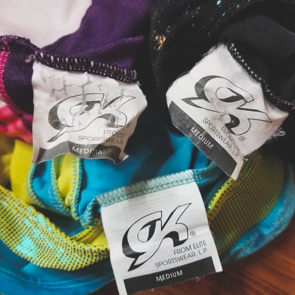 3 GK Gymnastics Leotards CM Chil Medium - Picture 4 of 4